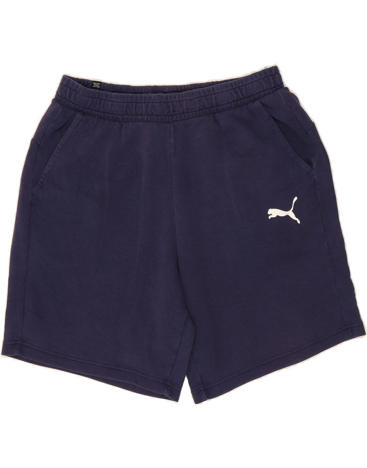 PUMA Mens Sport Shorts Large Navy Blue Vintage Puma and Second-Hand Puma from Messina Hembry 