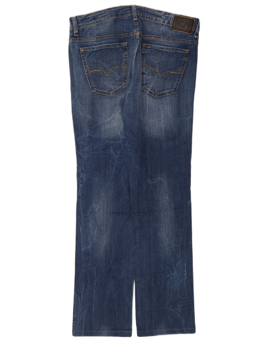 Guess Jean droit homme W34 L32 bleu coton