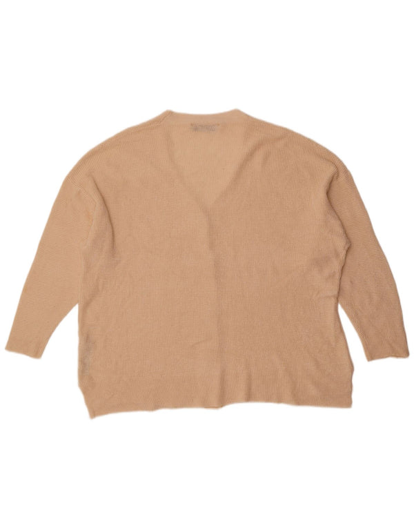 Zara Cardigan surdimensionné à manches 3/4 pour femme UK 14 Medium Off White
