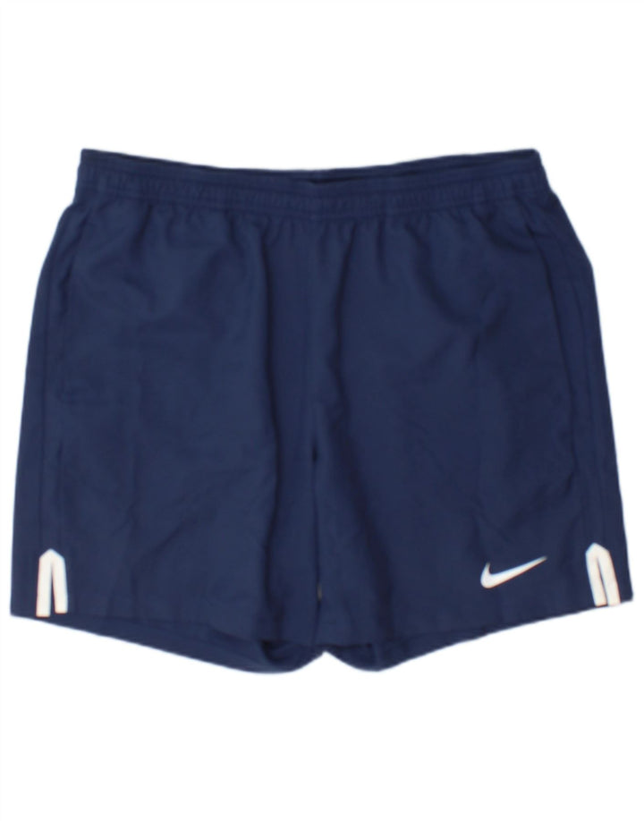 Nike Short de sport Dri Fit pour homme Taille L Bleu marine