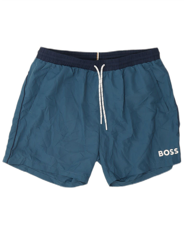 Hugo Boss Short de bain pour homme XL Bleu
