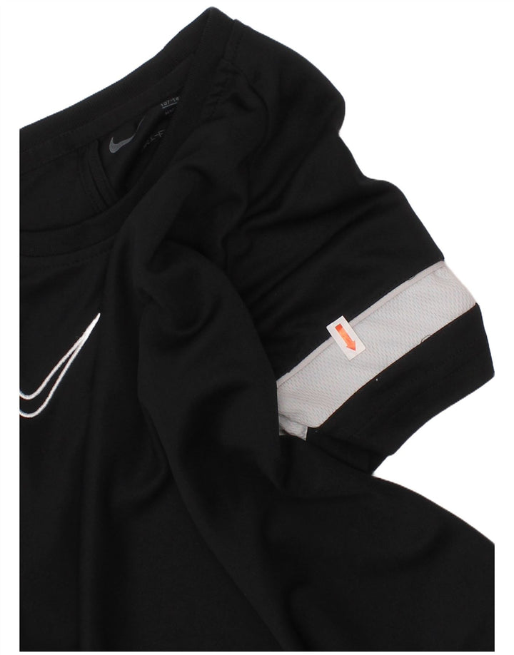 NIKE T-shirt Dri Fit pour garçon 10-11 ans Noir moyen colour block