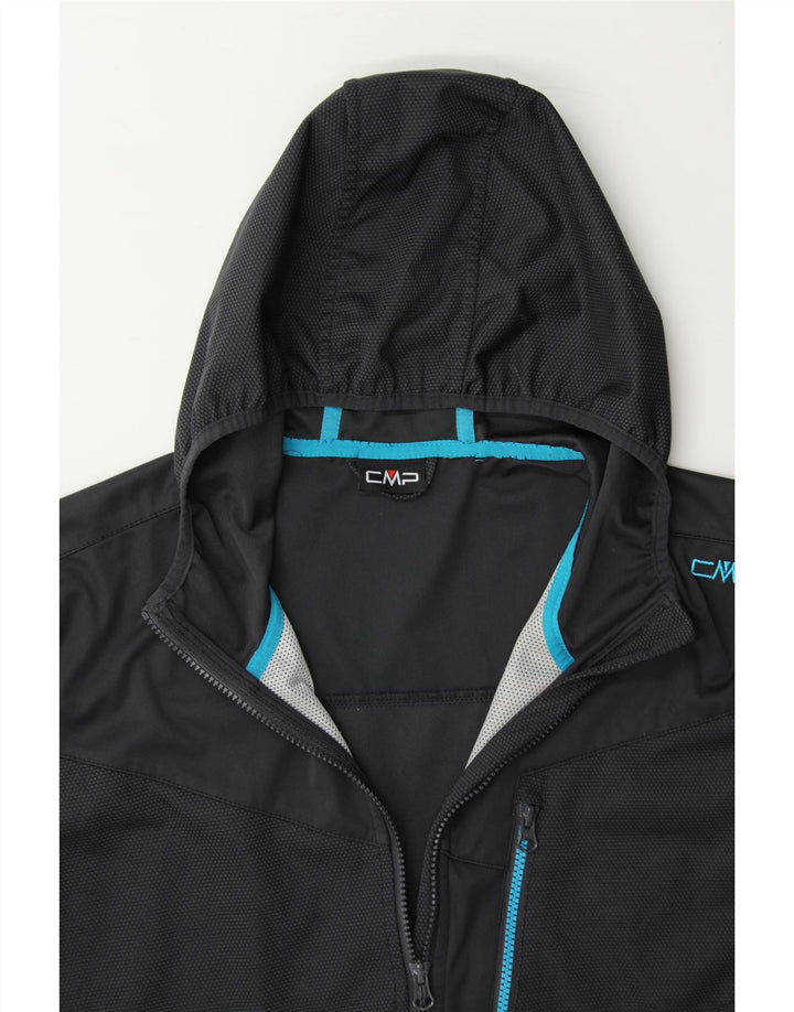 CMP Mens Hooded Tracksuit Top Jacket Large Grey Vintage CMP and Second-Hand CMP from Messina Hembry 