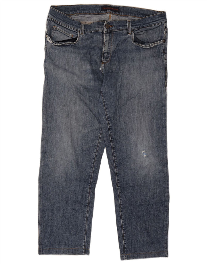 Trussardi Jean court effet vieilli IT 51 Large W37 L26 Bleu
