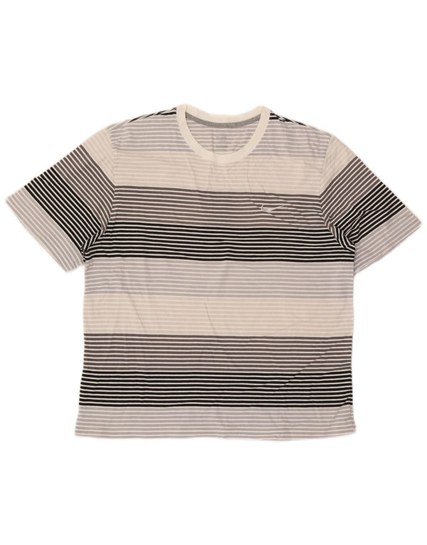 Nike T-Shirt Homme XL Gris Rayé