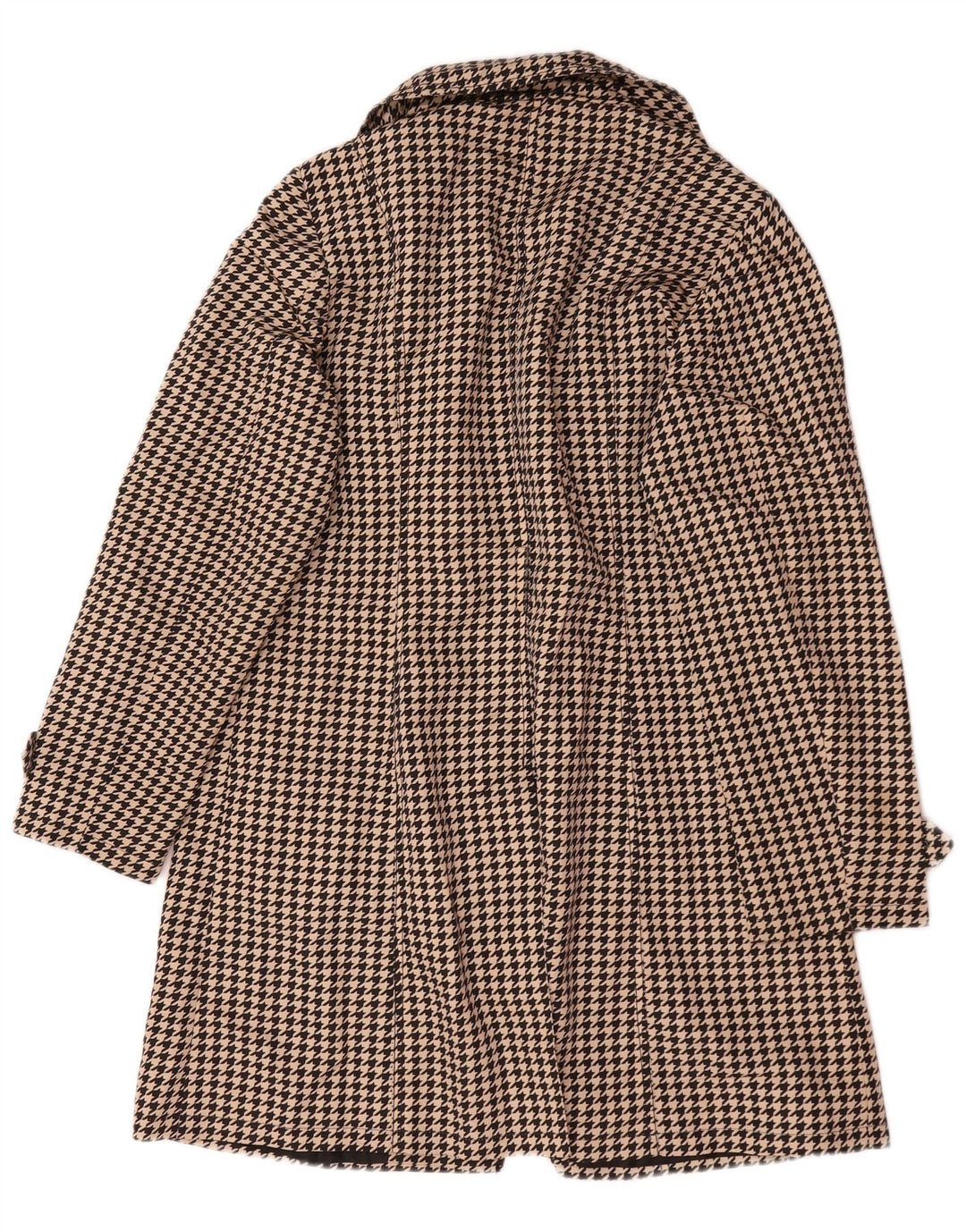 Marks & Spencer Trench-Coat Femme UK 44 Large Beige Pied-de-Poule Polyester