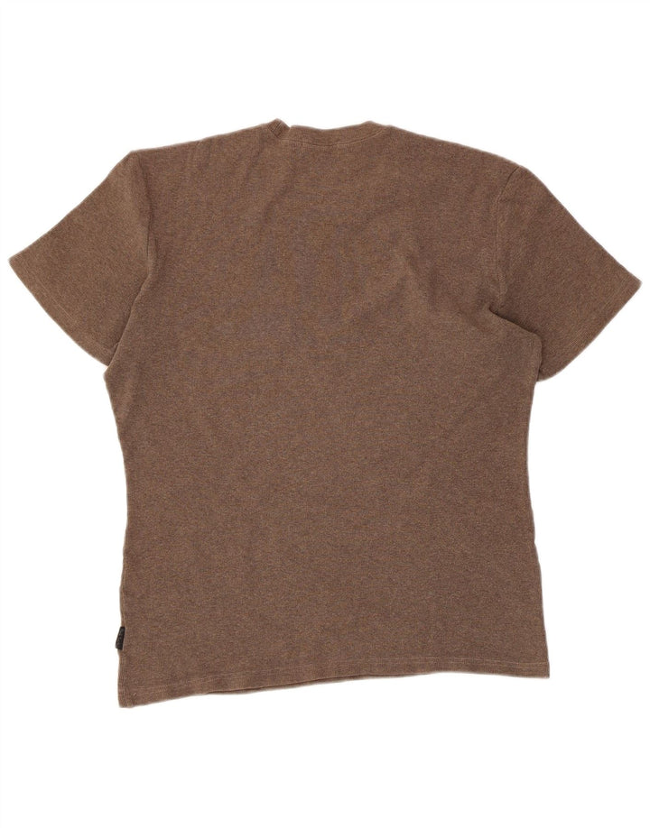 PAUL SMITH T-Shirt Femme Top UK 14 Coton Marron Moyen