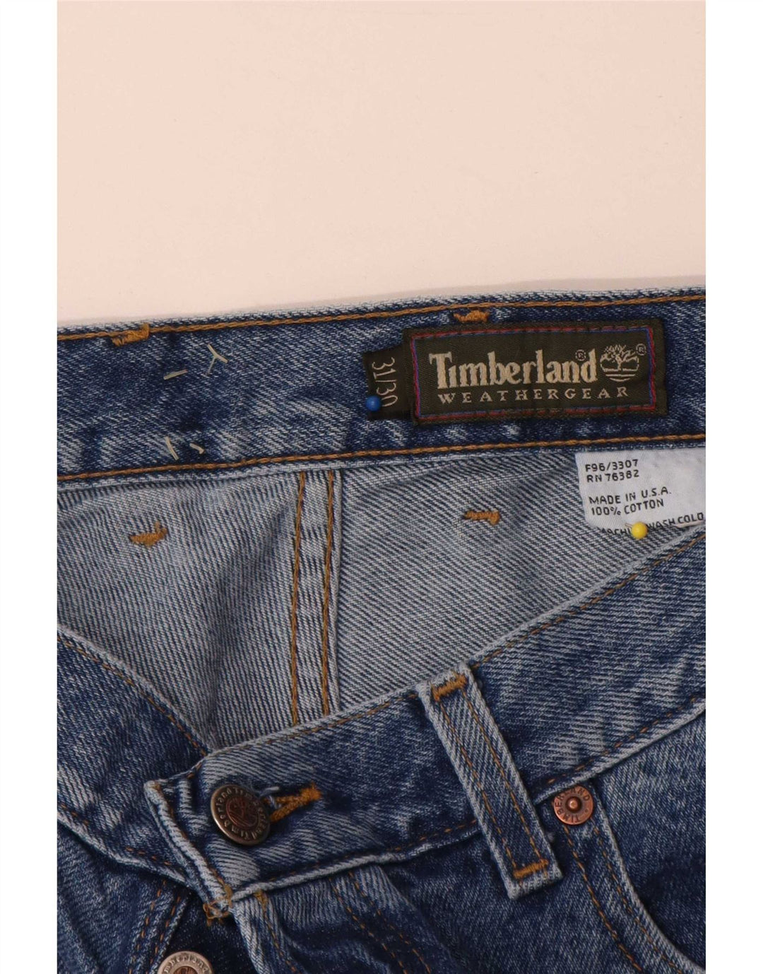 Timberland Jean droit homme W31 L30 bleu coton