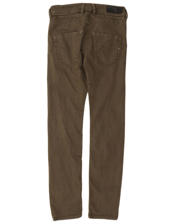 Diesel Pantalon décontracté Belther Slim Fuselé W29 L32 Homme Kaki Coton