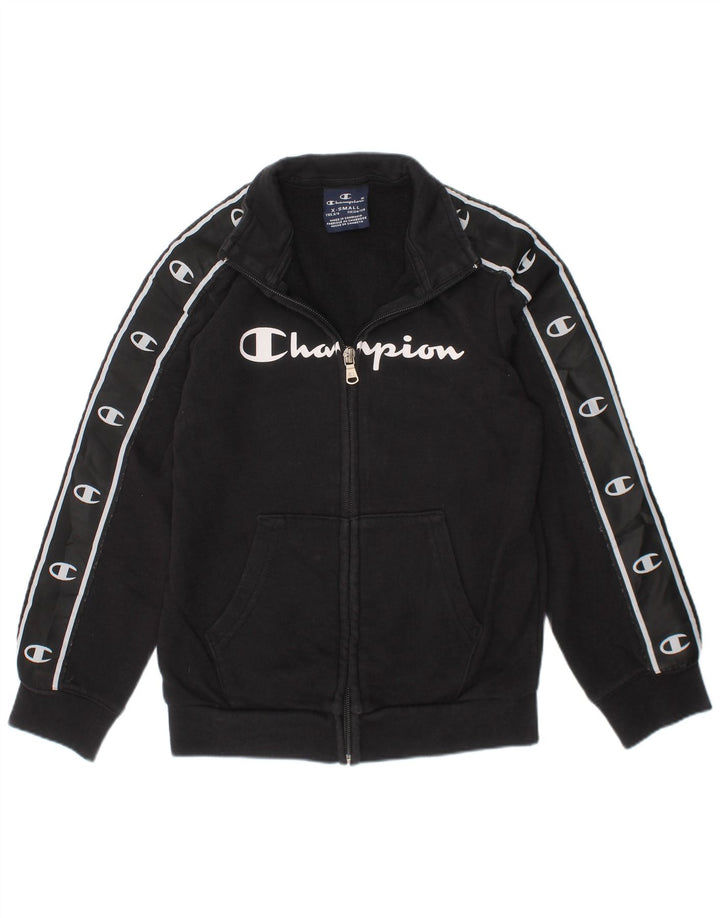 Champion Veste de survêtement graphique pour garçon 5-6 ans XS Noir Coton