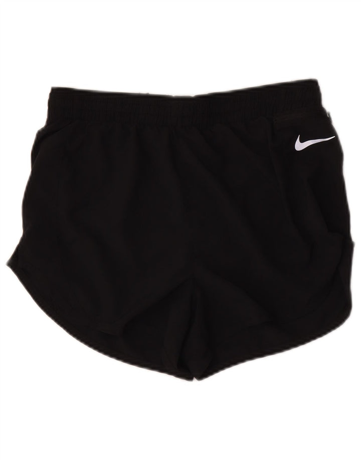 Nike Short de sport Dri Fit pour femme UK 10 Petit Noir Polyester