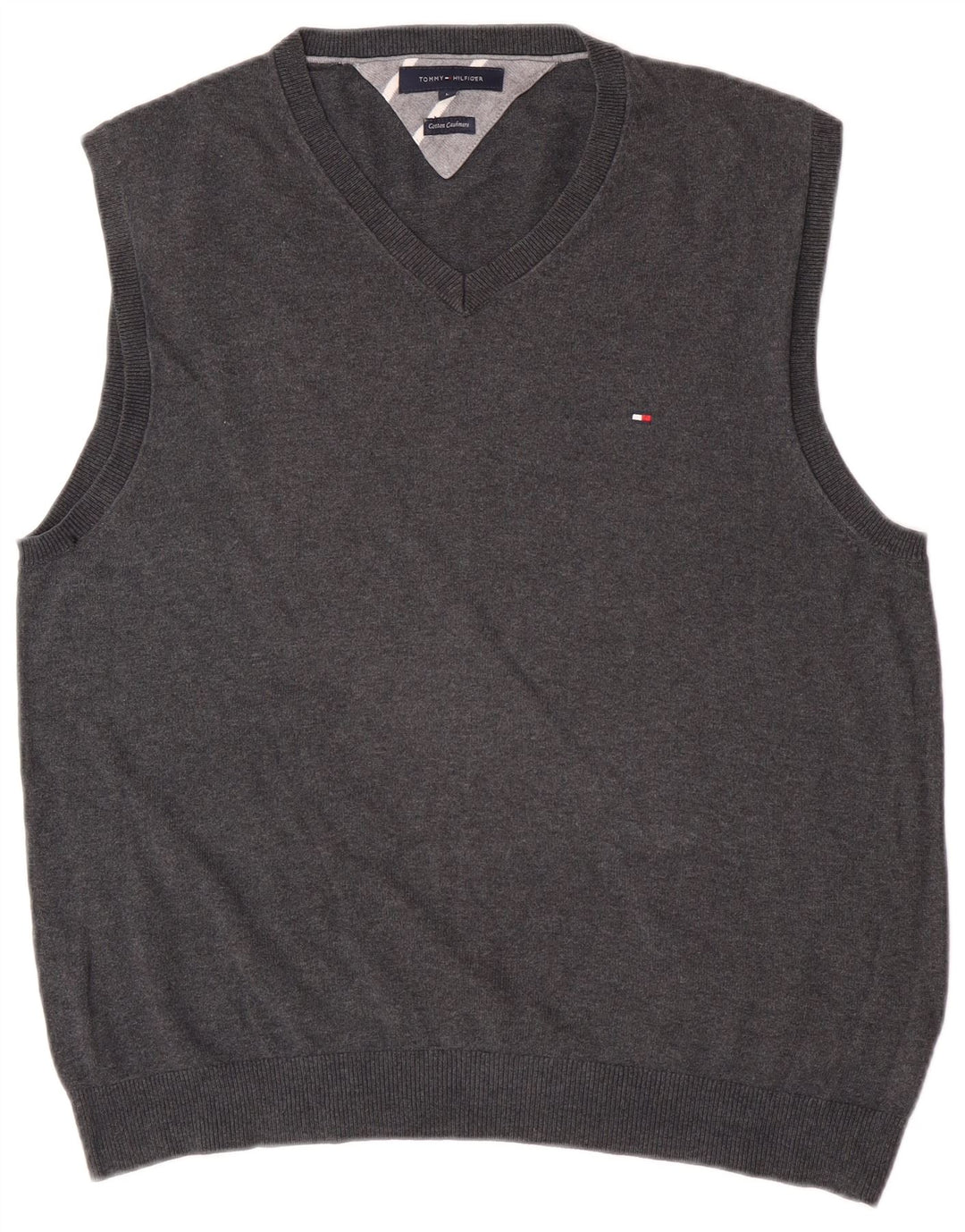 Tommy Hilfiger Débardeur pour homme en coton gris Taille L