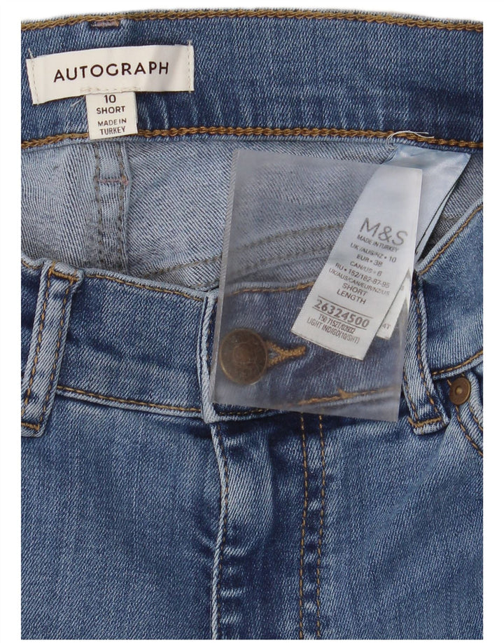 Marks & Spencer Jean évasé autographe pour femme UK 10 Small W26 L30 Bleu