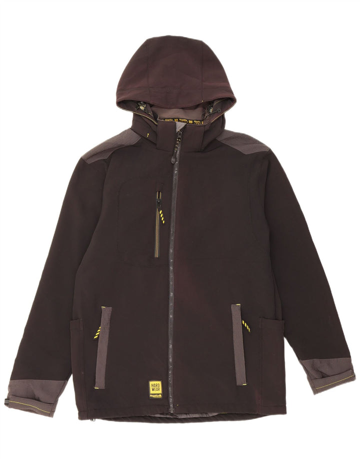 Regatta Veste coupe-vent à capuche pour homme UK 40 Large Noir Polyester