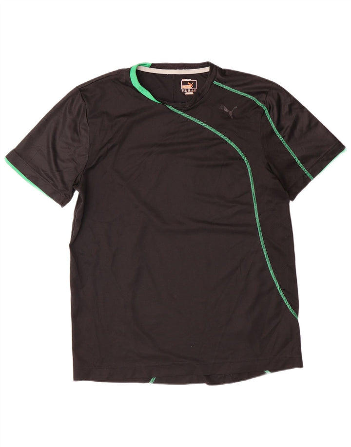 PUMA T-Shirt Homme Noir Moyen Polyester