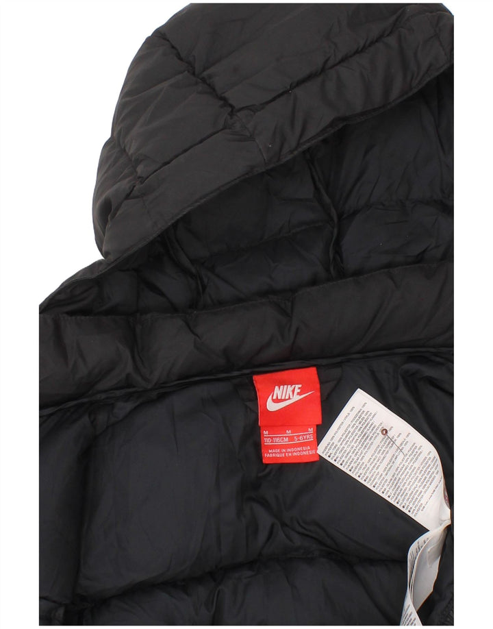 NIKE Veste matelassée à capuche pour garçon 5-6 ans Polyester noir moyen