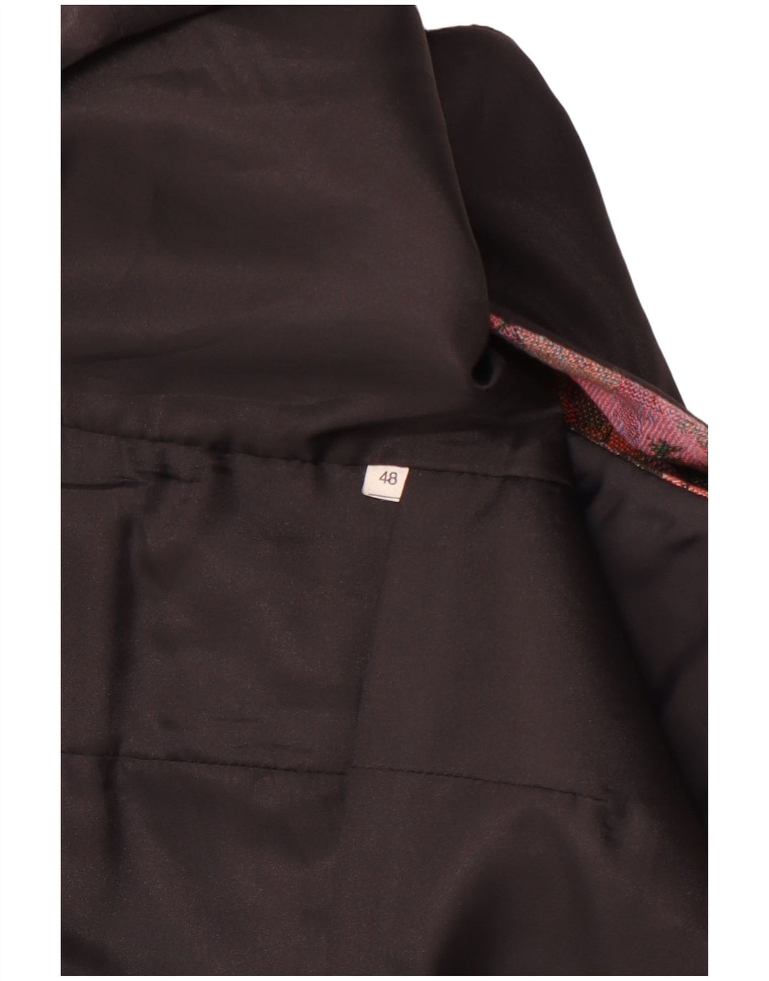 VINTAGE Gilet Homme IT 48 Rose Moyen Floral