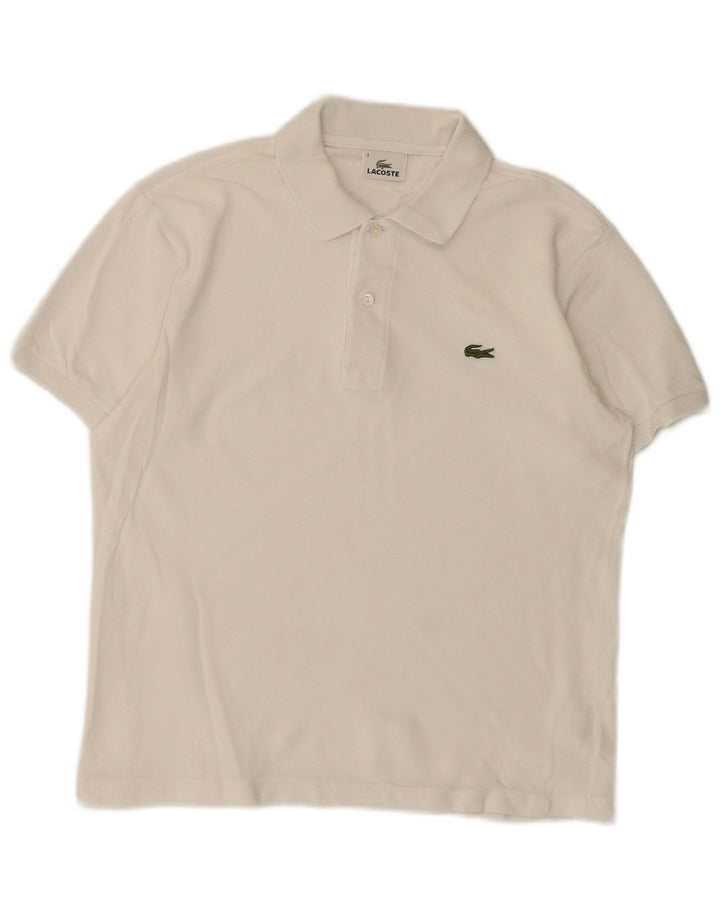LACOSTE Polo Homme Taille 3 Petit Coton Blanc