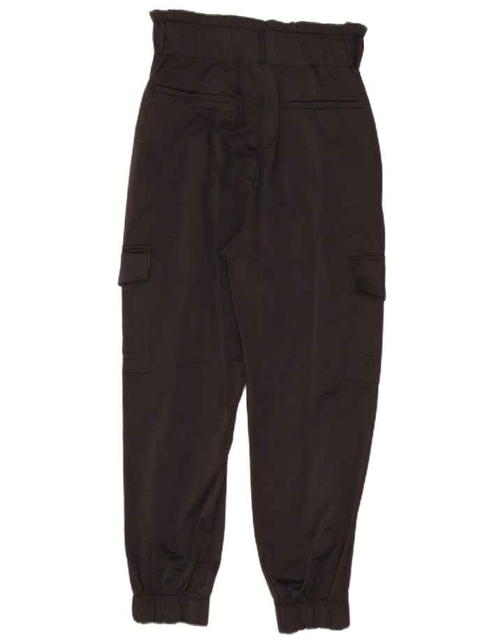 Zara Pantalon Cargo Joggers Femme Moyen W28 L26 Noir
