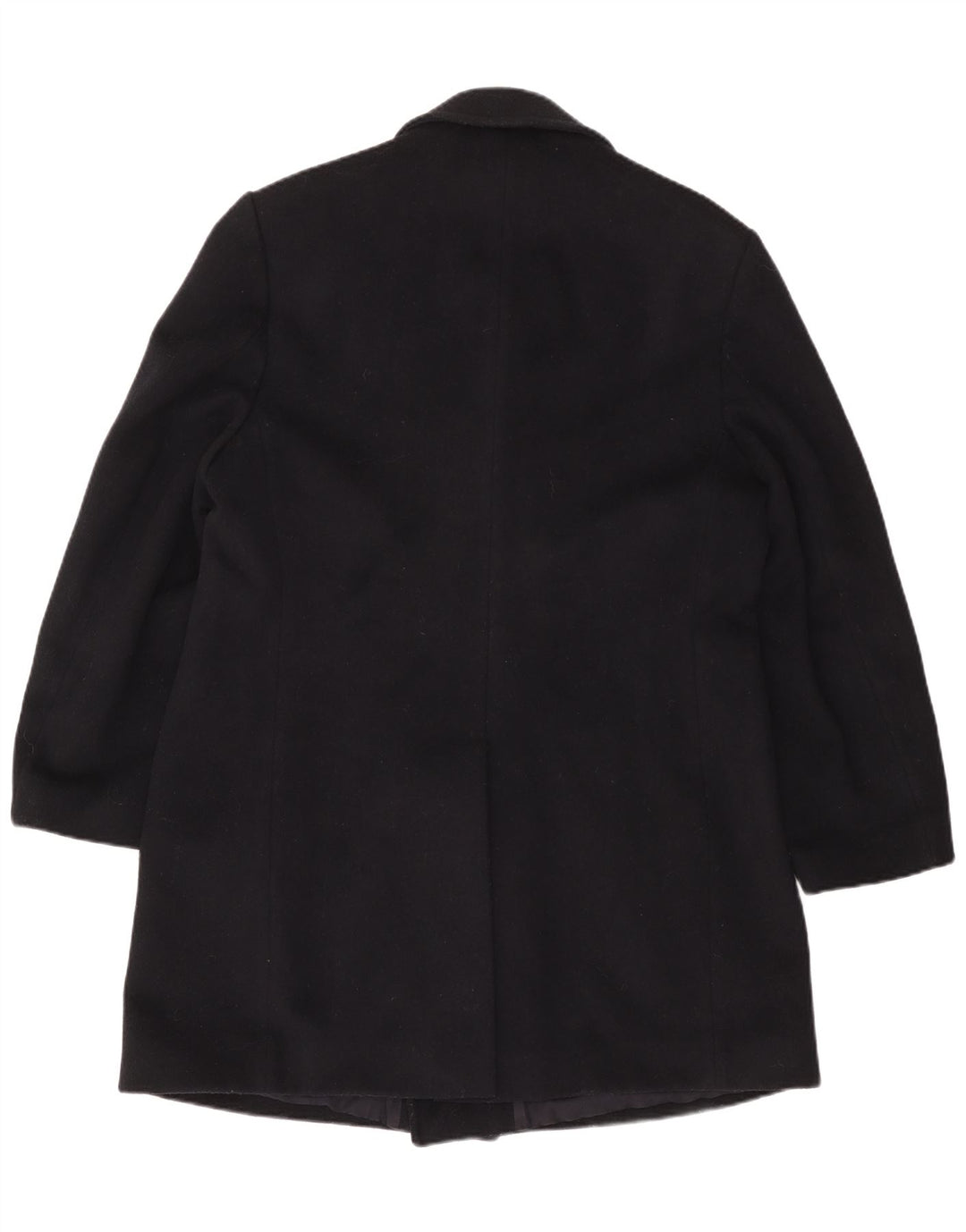 VINTAGE Manteau double boutonnage pour homme UK 42 XL Laine bleu marine