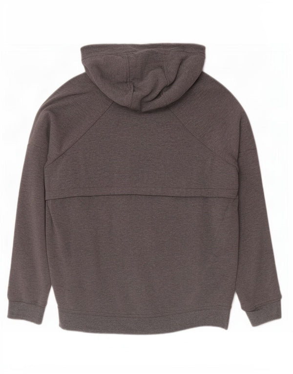 Nike Pull à capuche pour femme UK 10 Petit coton moucheté gris