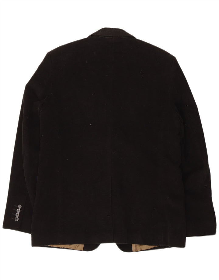 French Connection Veste Blazer 2 Boutons Homme UK 42 XL Coton Noir