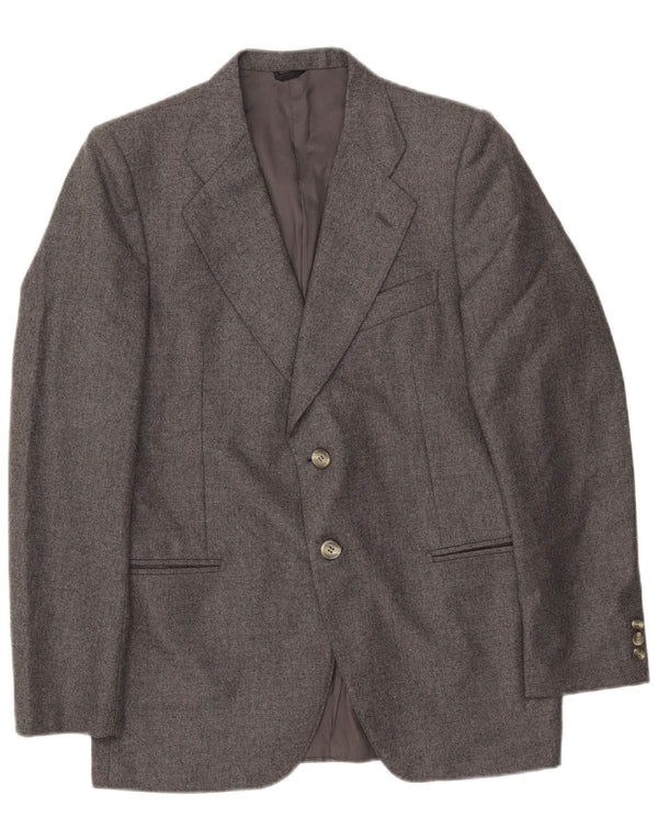 Cerruti 1881 Veste Blazer 2 Boutons Homme UK 42 XL Laine Grise