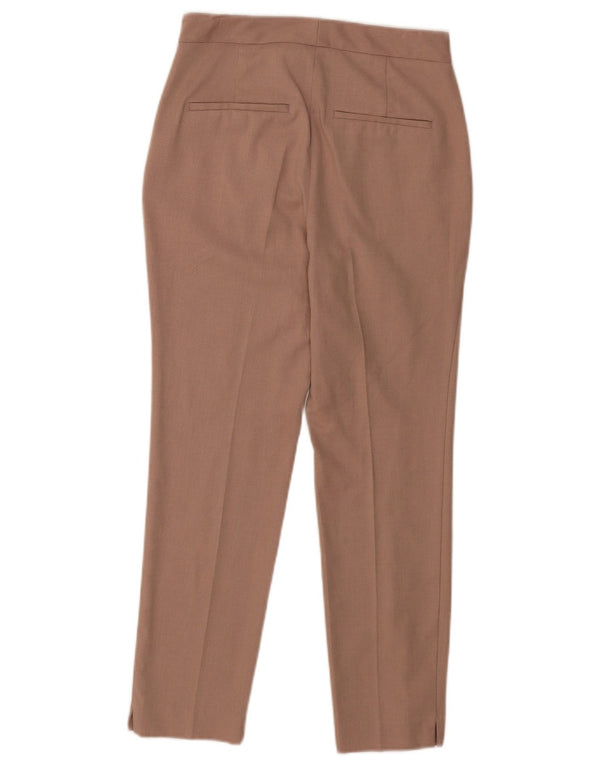 Zara Pantalon Chino Slim Femme EU 34 2XS W24 L25 Marron Polyester