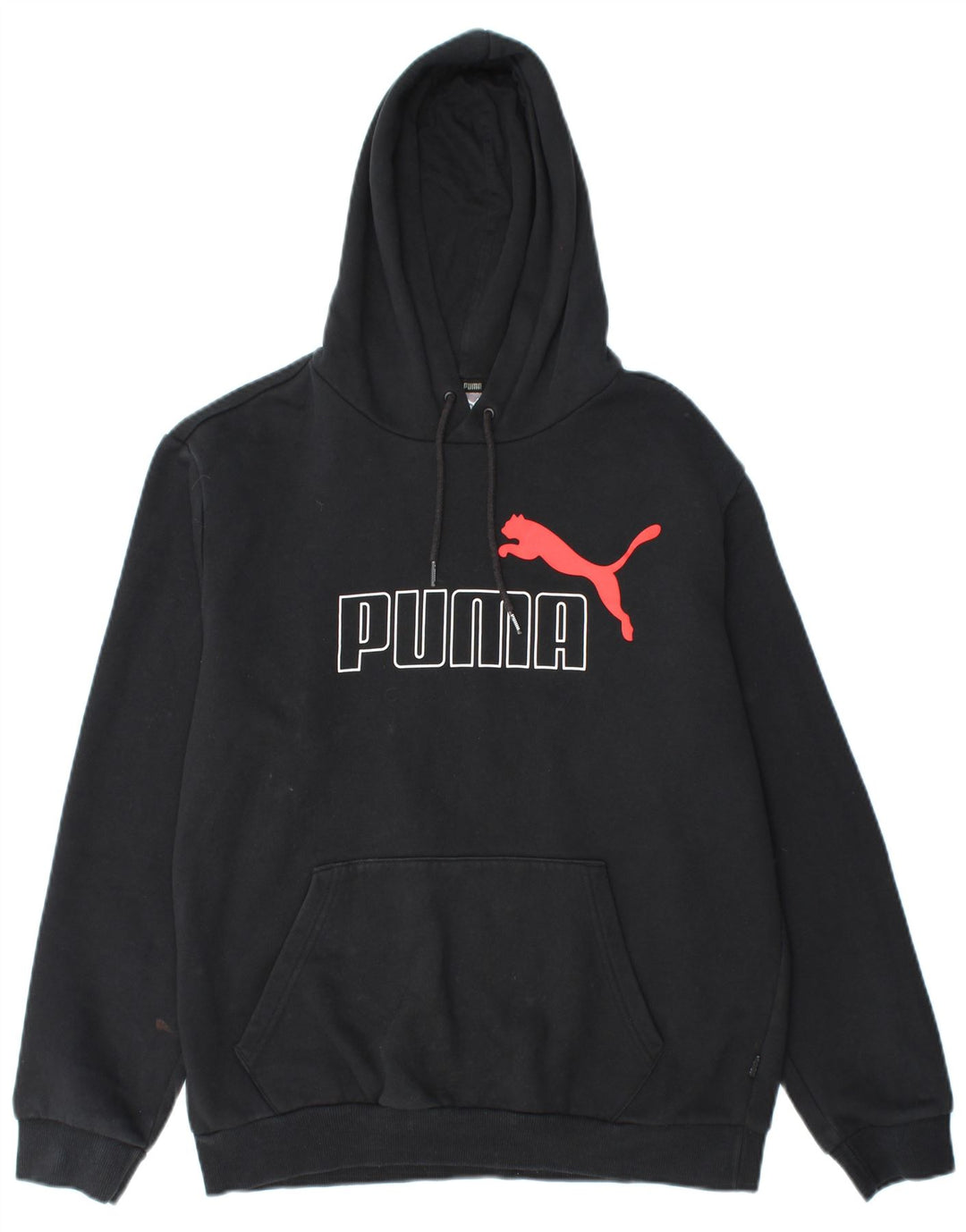 PUMA Sweat à Capuche Graphique Homme Noir Moyen Coton