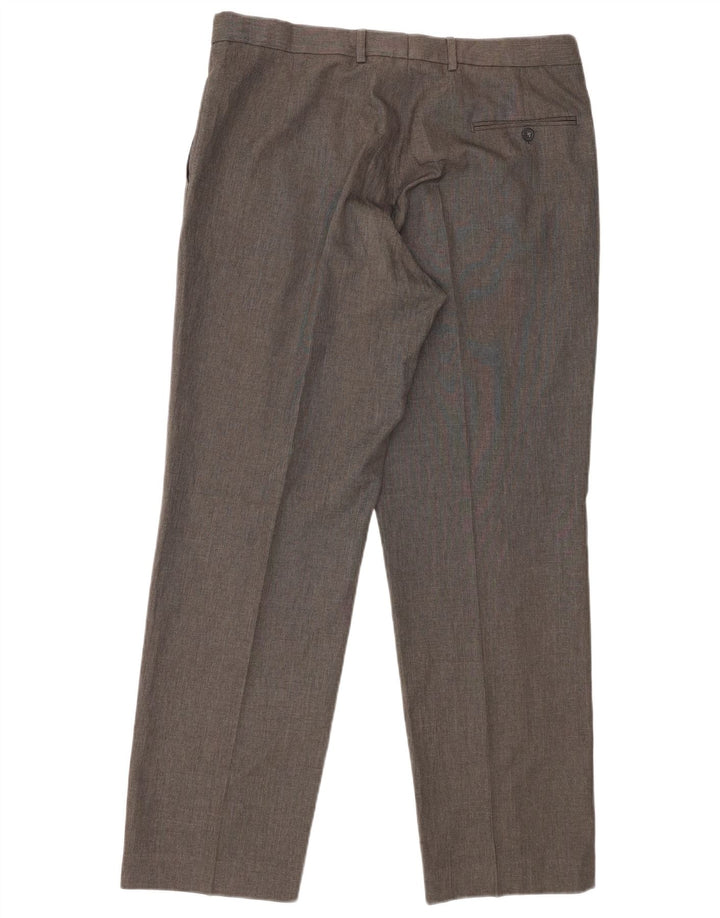 Marks & Spencer Pantalon de costume coupe classique pour homme W36 L31 Gris Polyester