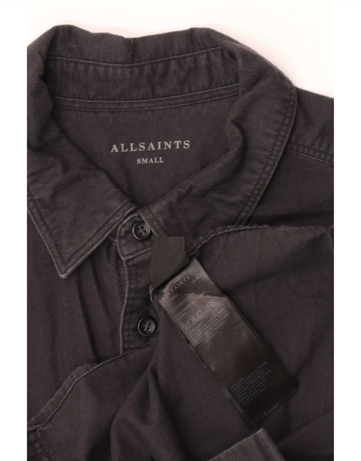 All Saints Chemise Homme Petit Noir Coton