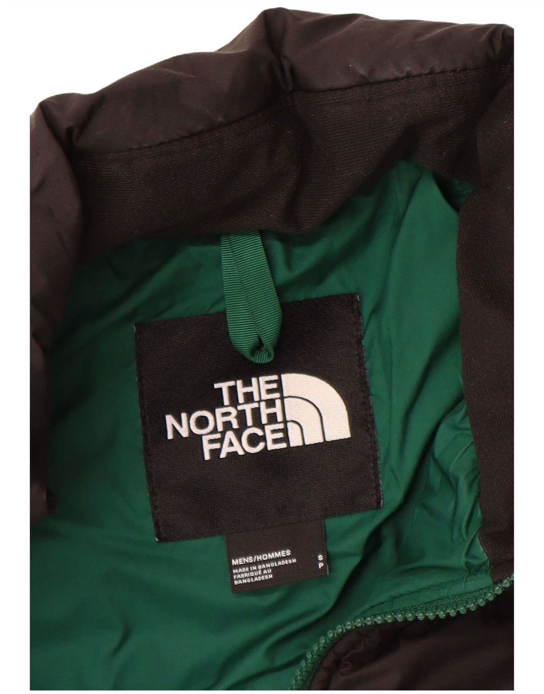 THE NORTH FACE Veste matelassée pour hommes UK 36 Small Green Colourblock Nylon