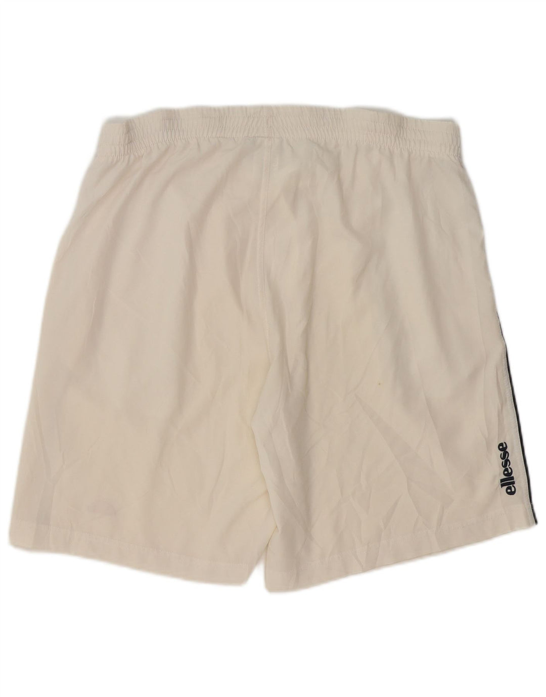 Ellesse Short de sport pour homme en polyester blanc cassé moyen