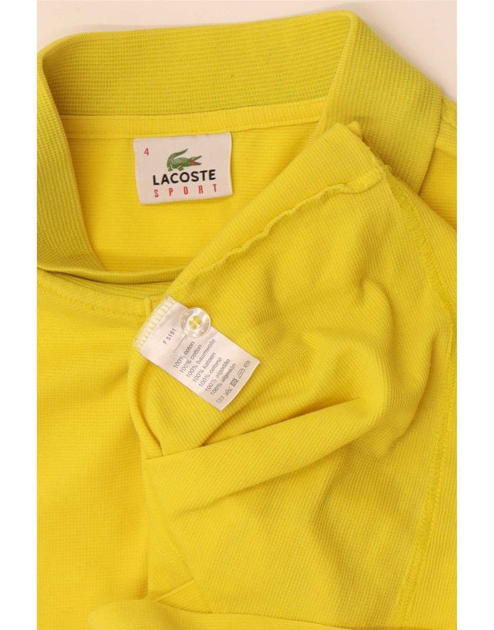 Lacoste Polo Homme Taille 4 Coton Jaune Moyen