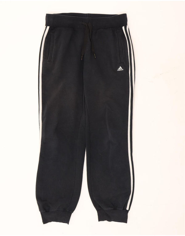 Adidas Pantalon de survêtement pour femme Joggers UK 8/10 Petit coton noir