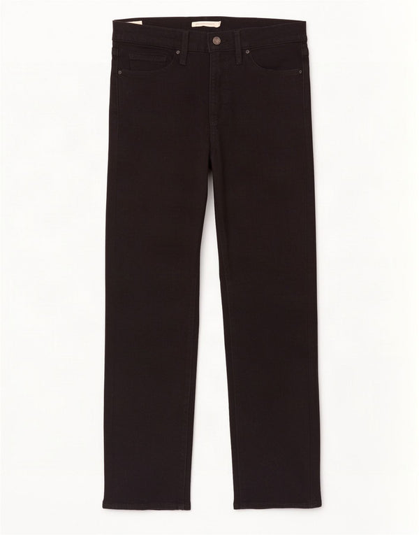 Levi's Womens 314 Shaping Straight Jeans W31 L30 Black Cotton