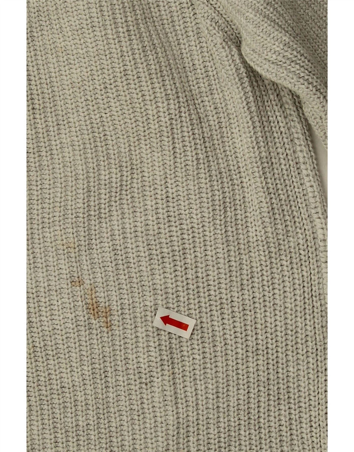Zara Pull Col Bateau Homme Gris Moyen