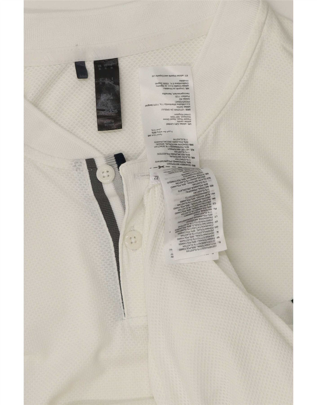 Adidas Polo Homme XL Blanc Polyester