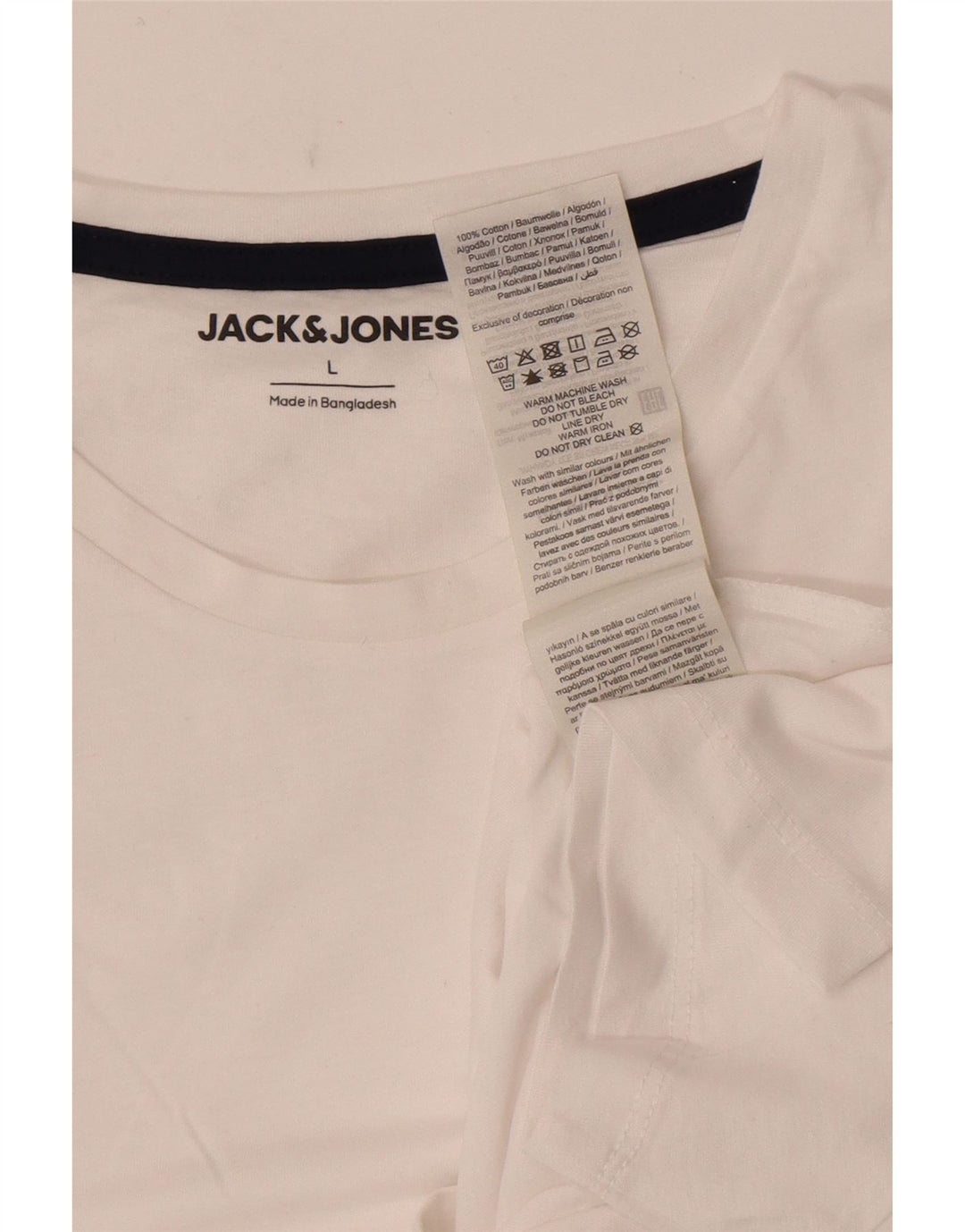 Jack & Jones T-Shirt Homme Grand Blanc Coton