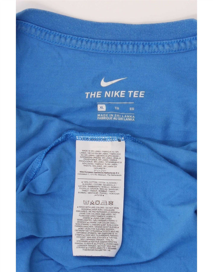 Nike T-Shirt Homme Top XL Bleu Coton