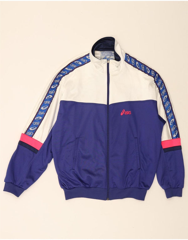 Asics Veste de Survêtement Graphique Homme IT 54 XL Bleu Colorblock