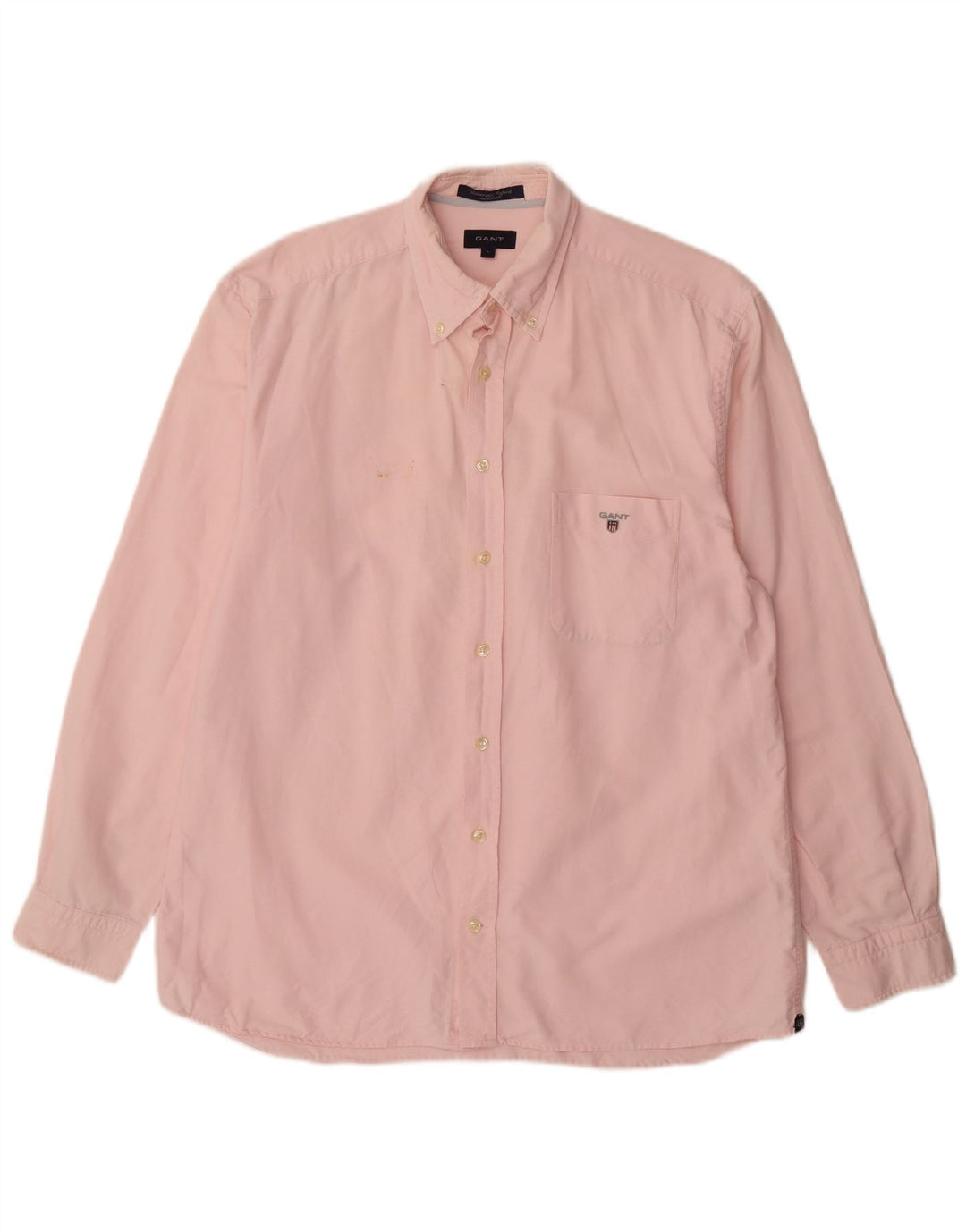 Gant Chemise Regular Fit Homme Rose Large Coton