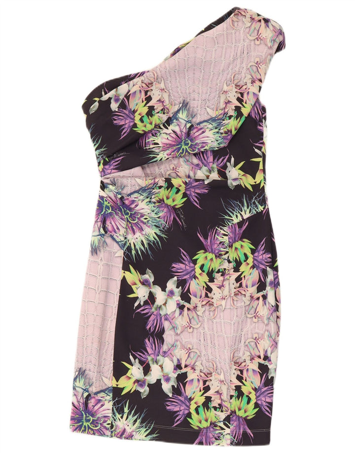 Just Cavalli Robe asymétrique pour femme IT 42 Medium Multicolore Floral