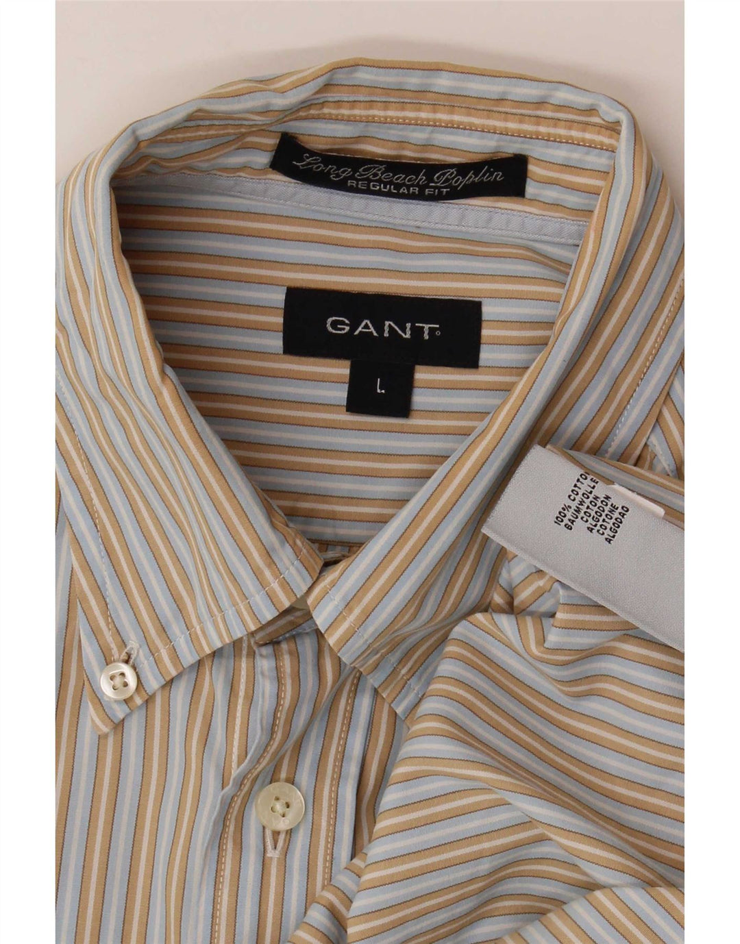 Gant Chemise Regular Fit Large Coton Rayé Multicolore Homme