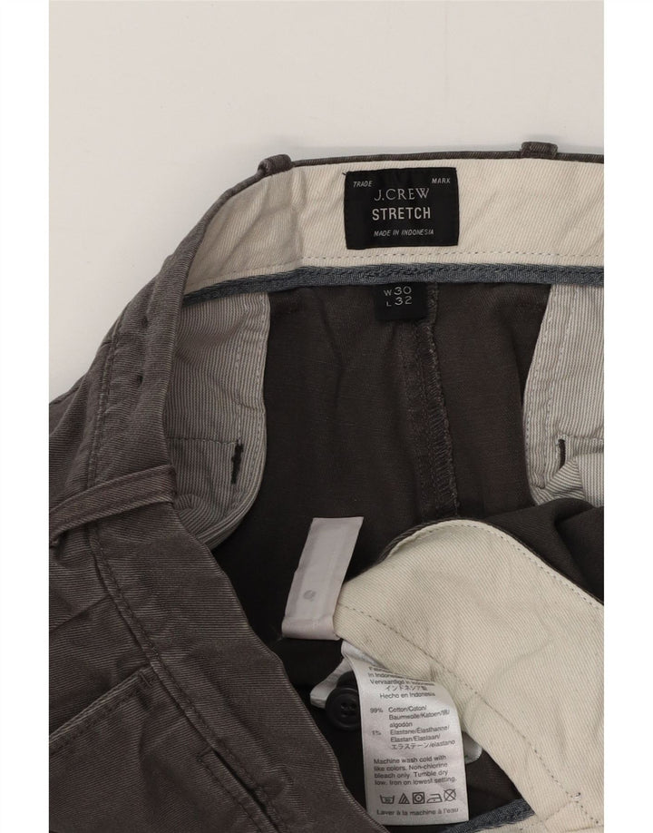 J. CREW Pantalon Chino Slim Homme W30 L32 Gris Coton