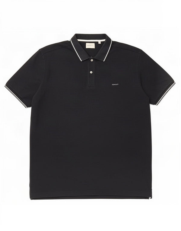 Gant Polo Homme 5XL Noir Coton