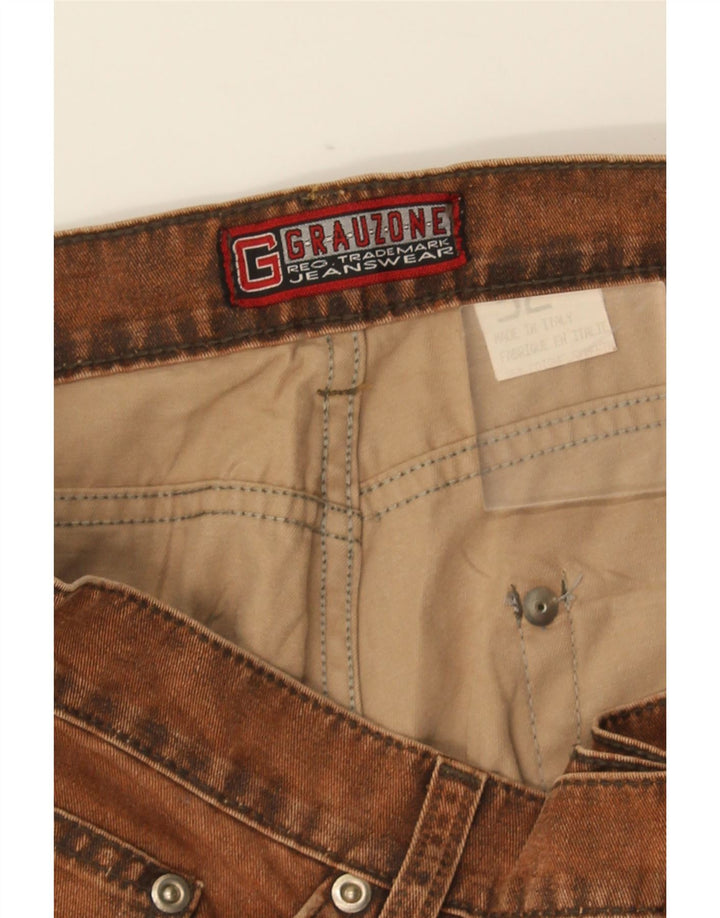 VINTAGE Jean Bootcut Femme W32 L32 Marron