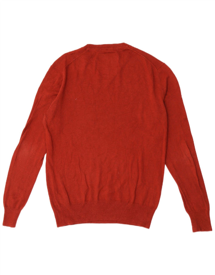 SUPERDRY Pull à col rond pour homme en coton marron moyen