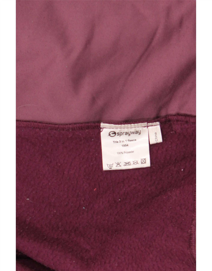 Sprayway Veste coupe-vent à capuche pour femme UK 14 Large Marron Polyester