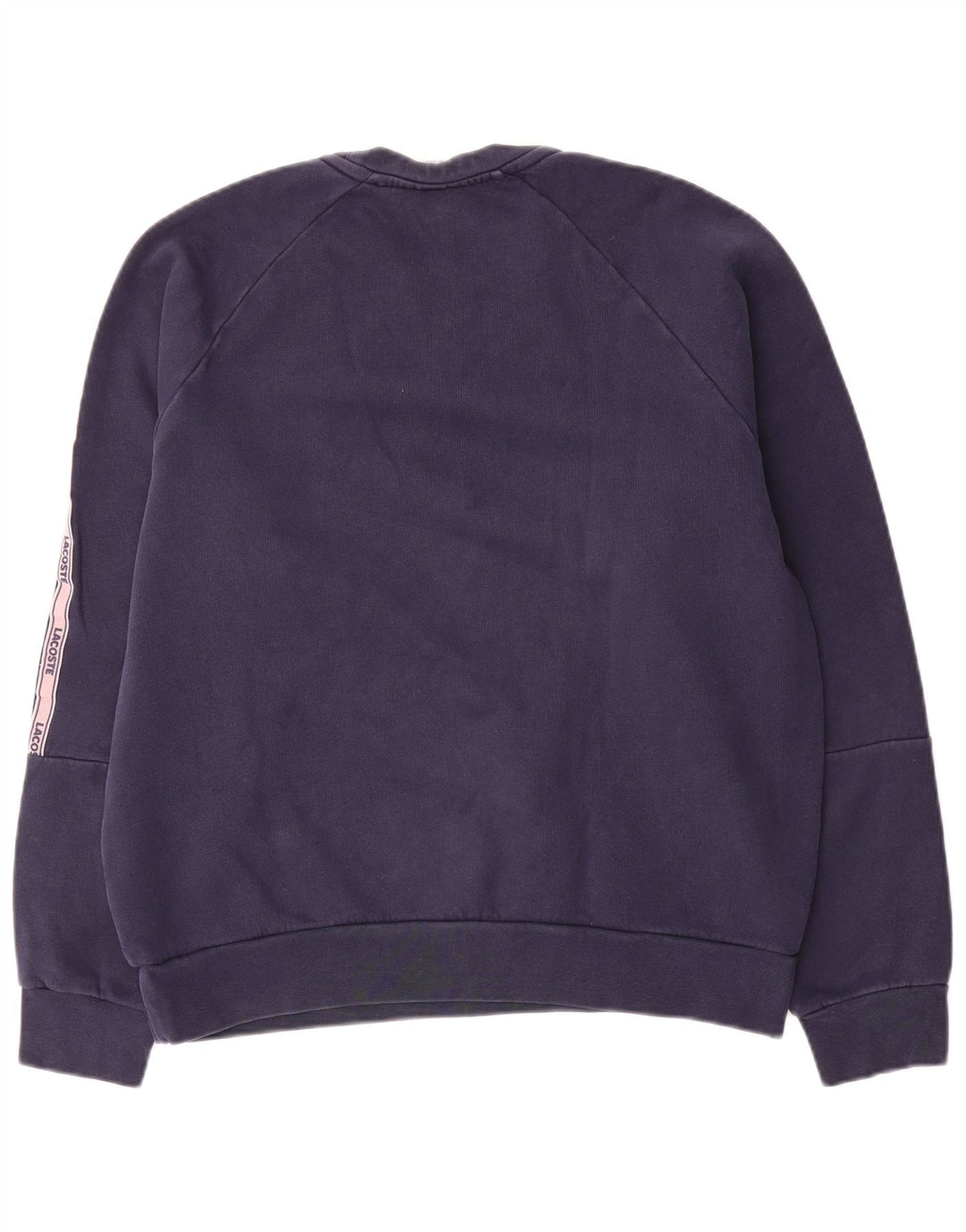 Lacoste Mens Graphic Sweatshirt Jumper Taille 4 Bleu Marine Moyen Colorblock